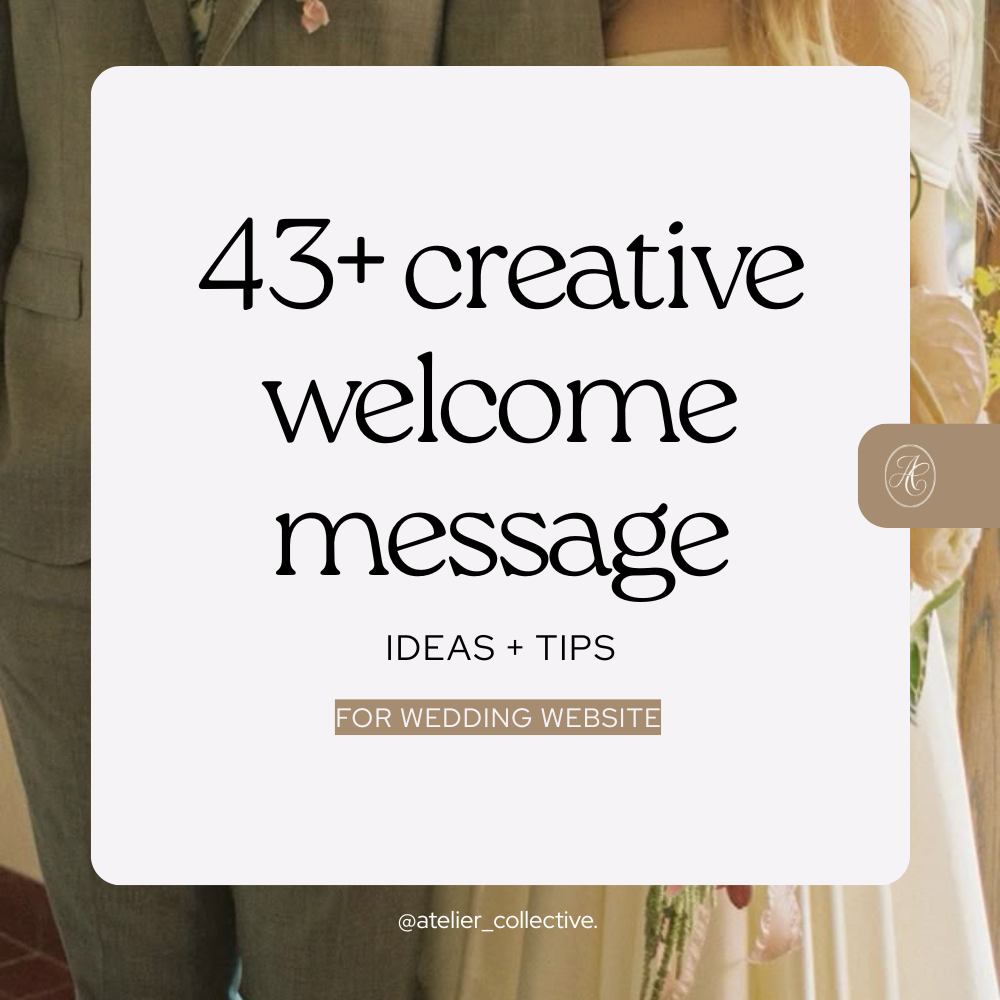 43+ Creative Wedding Website Welcome Message Ideas &amp; Tips