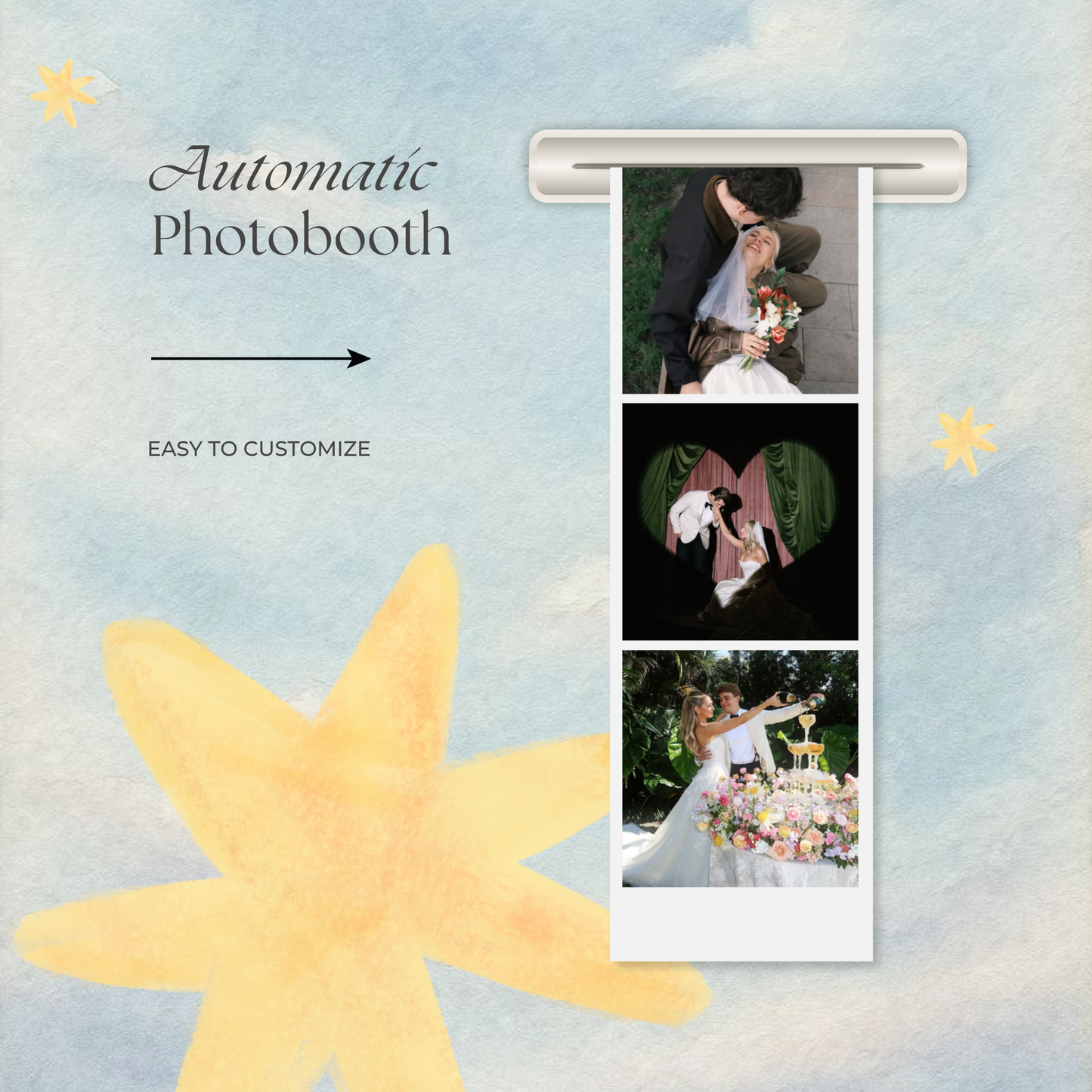 Colorful Floral Wedding Website Template with RSVP, Music and Countdown Timer: DIY Canva Template (Digital Download)