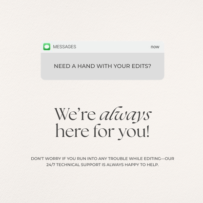 Ivory, Green & Black Floral Wedding Website Template with RSVP, Music and Countdown Timer: Editable Canva Design (Digital Download)