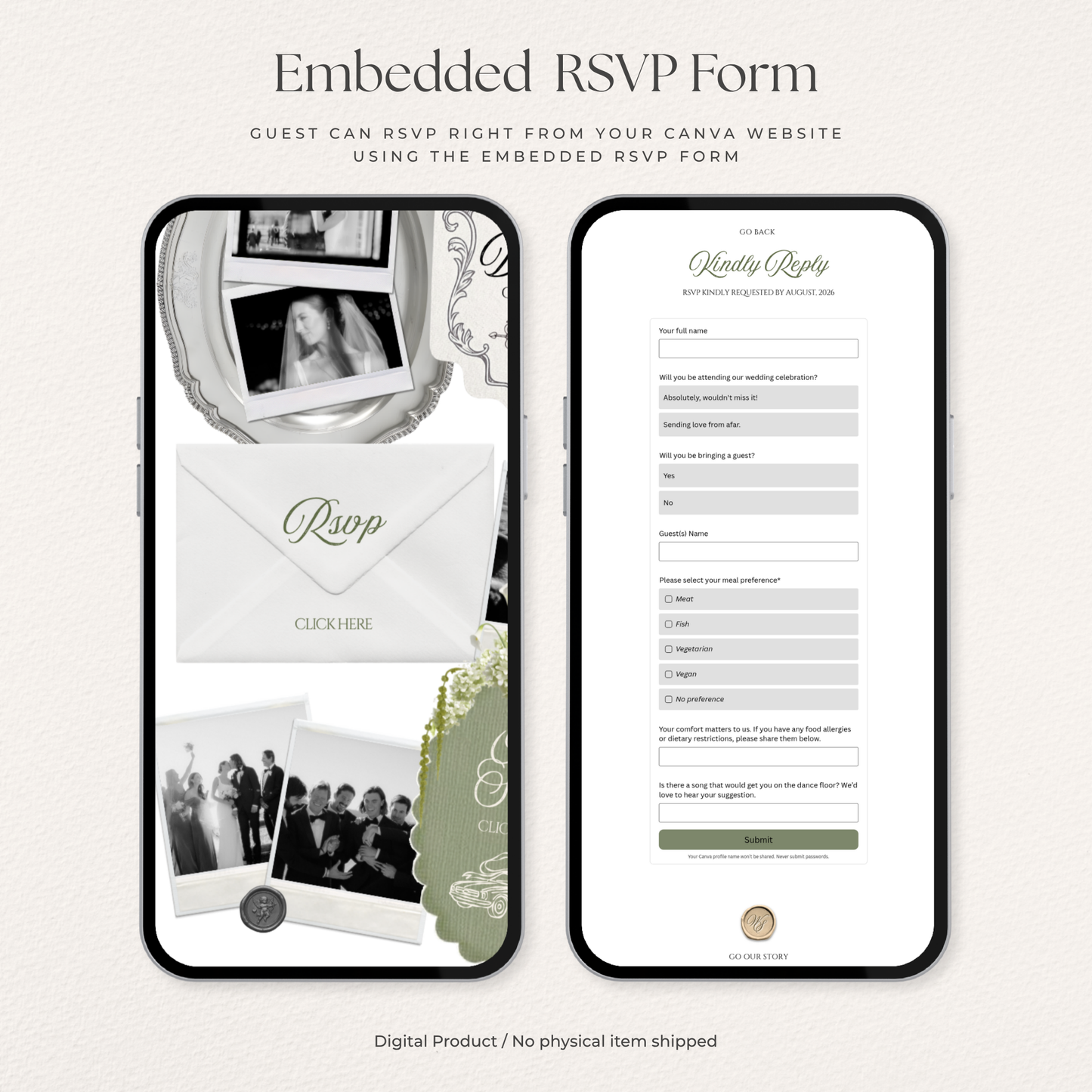 copy 2 The Avery | Interactive Wedding Website Template