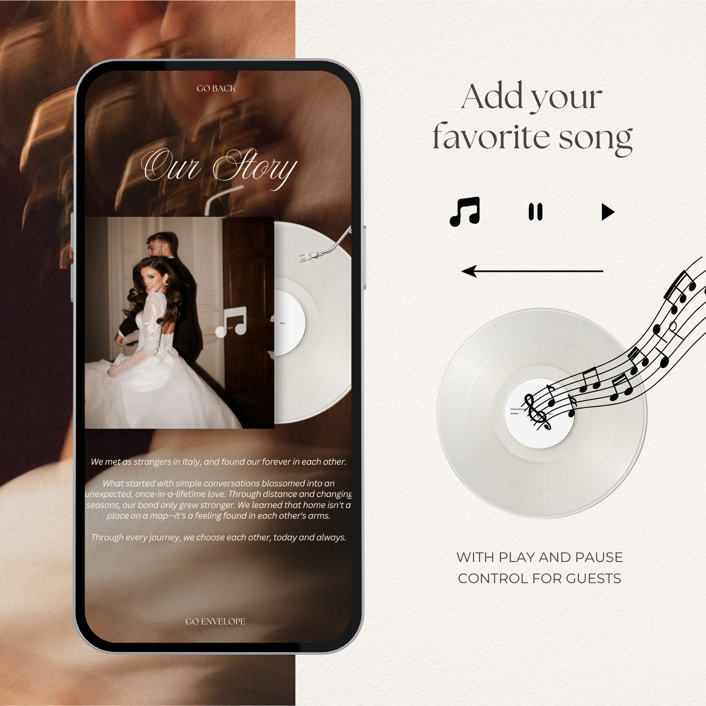 Burgundy & Ivory Vintage Floral Wedding Website Template with RSVP, Music and Countdown Timer | Editable Canva Design (Digital Download)