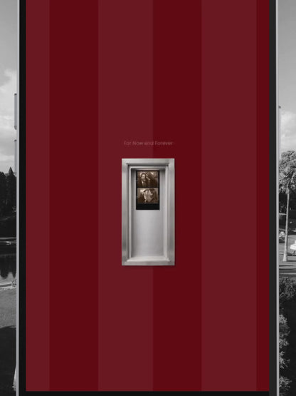 Burgundy Photo Booth Save the Date with RSVP, Editable Canva Wedding Website, Digital Invitation | Instant Download