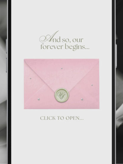 Pink & Green Floral Wedding Website Template with RSVP, Music and Countdown Timer: Editable Canva Design (Digital Download)